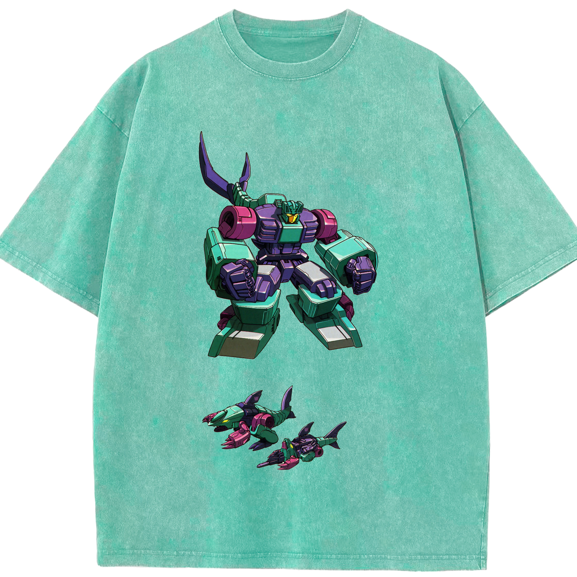 （画像用）  綿100% ヴィンテージ風 半袖Tシャツ（フロントプリント）